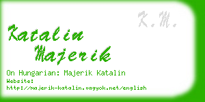 katalin majerik business card
